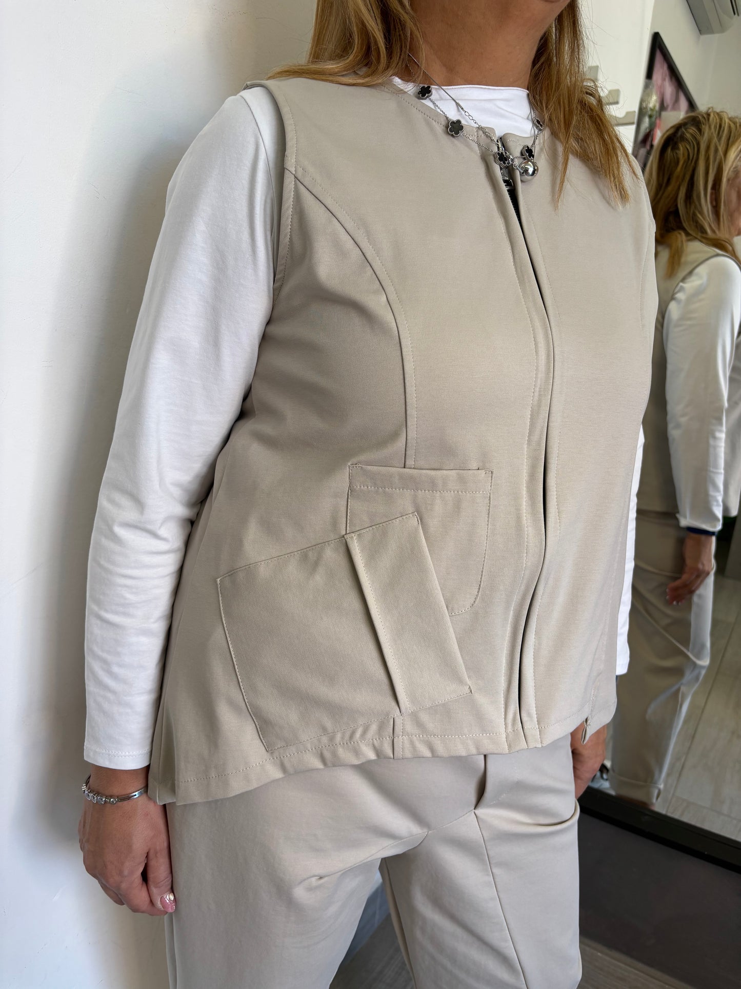Gilet Sun Tati Beige