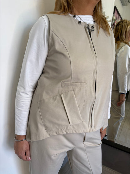 Gilet Sun Tati Beige