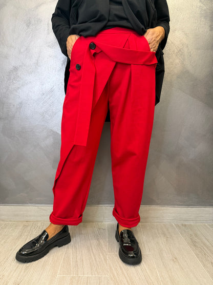 Pantalone 158C Rubina Rosso