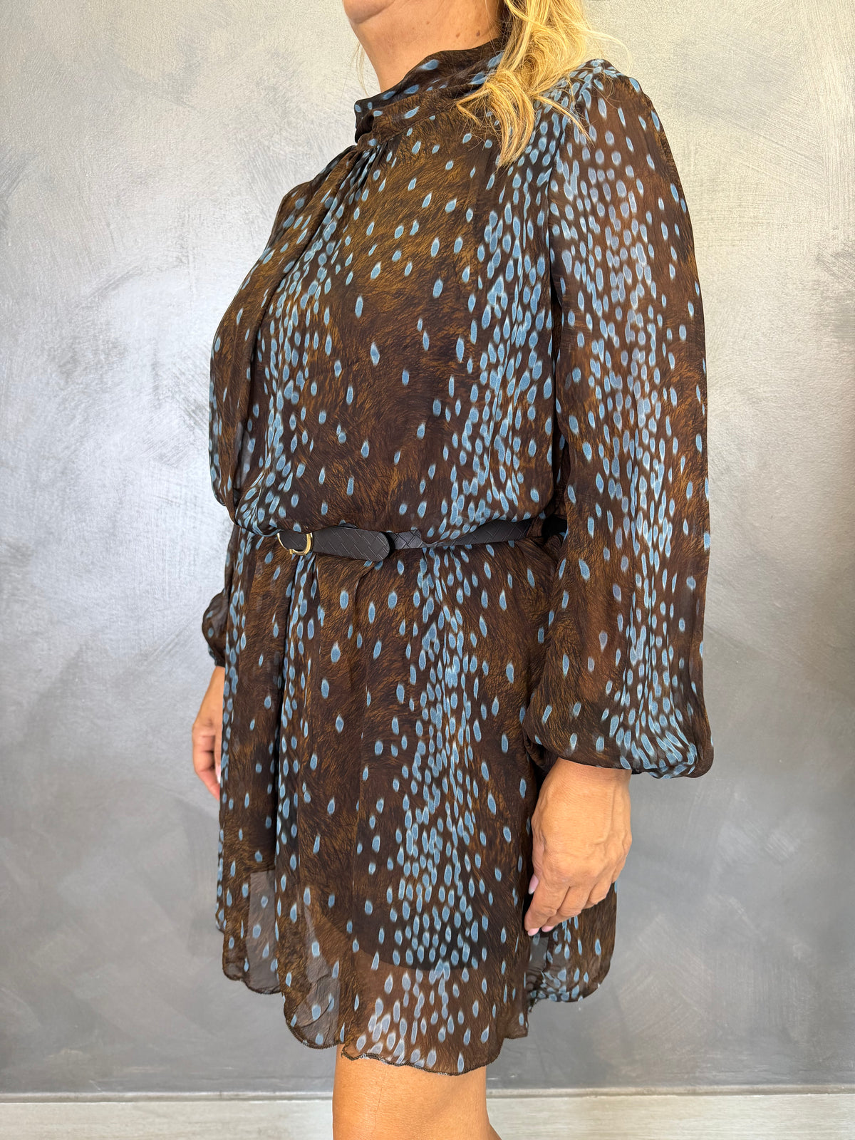 Abito Elodie Marrone/Azzurro