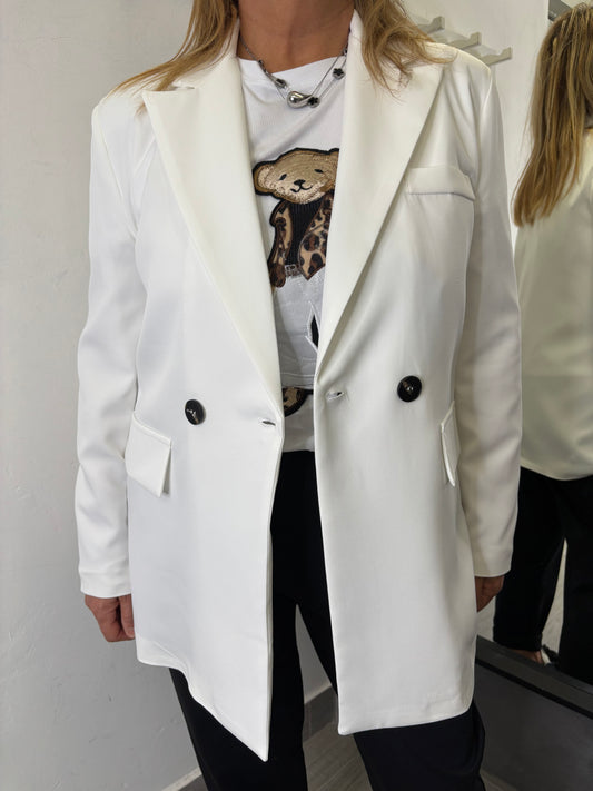 Blazer Doppio Petto Bianco