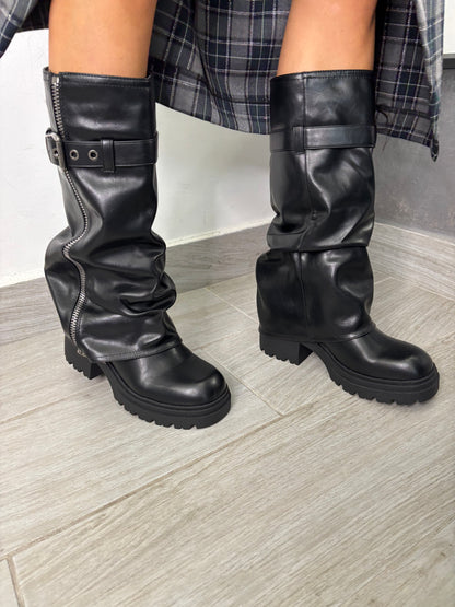Stivale Biker Nero