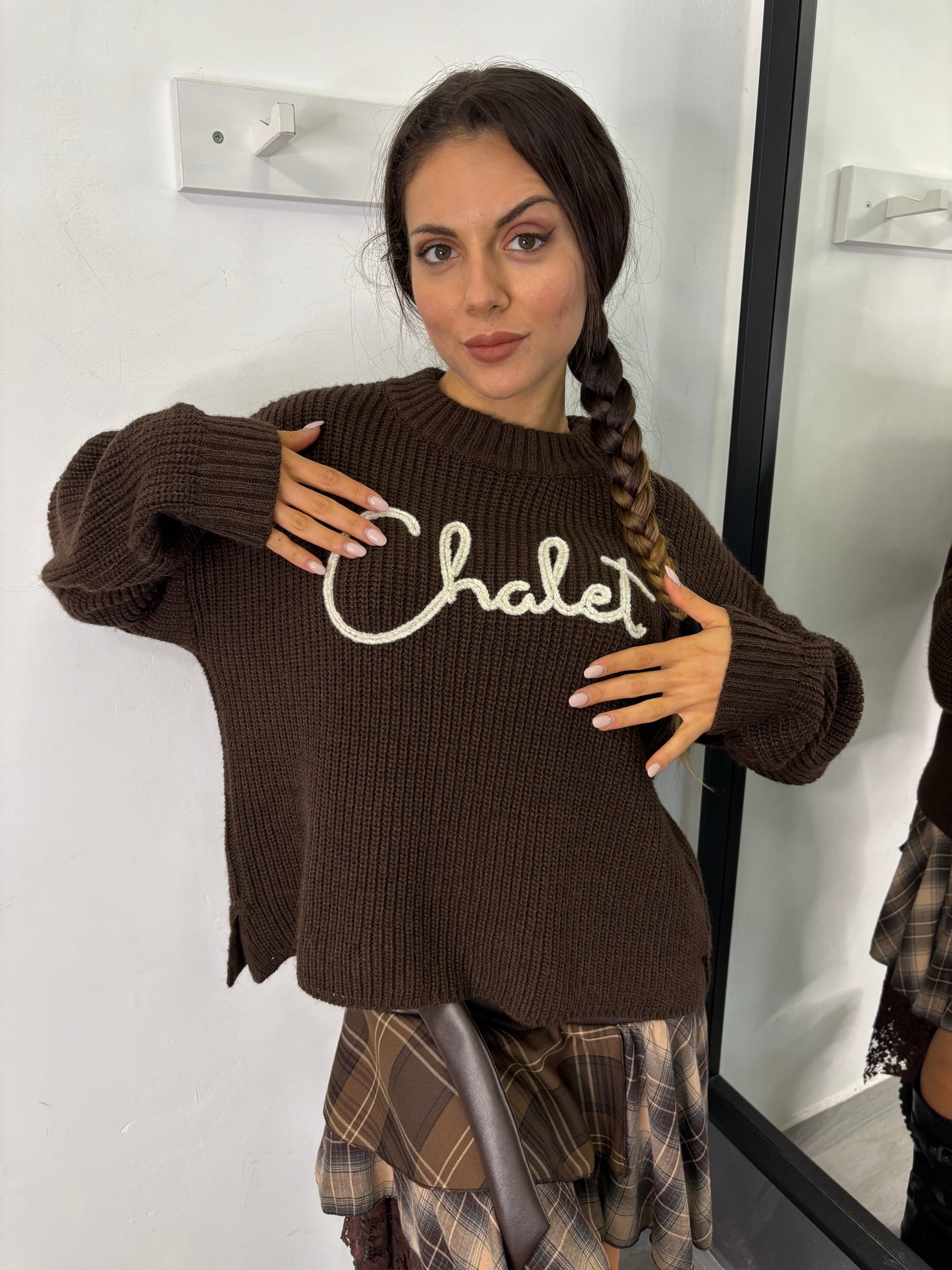 Maglione Chalet Marrone Lumina