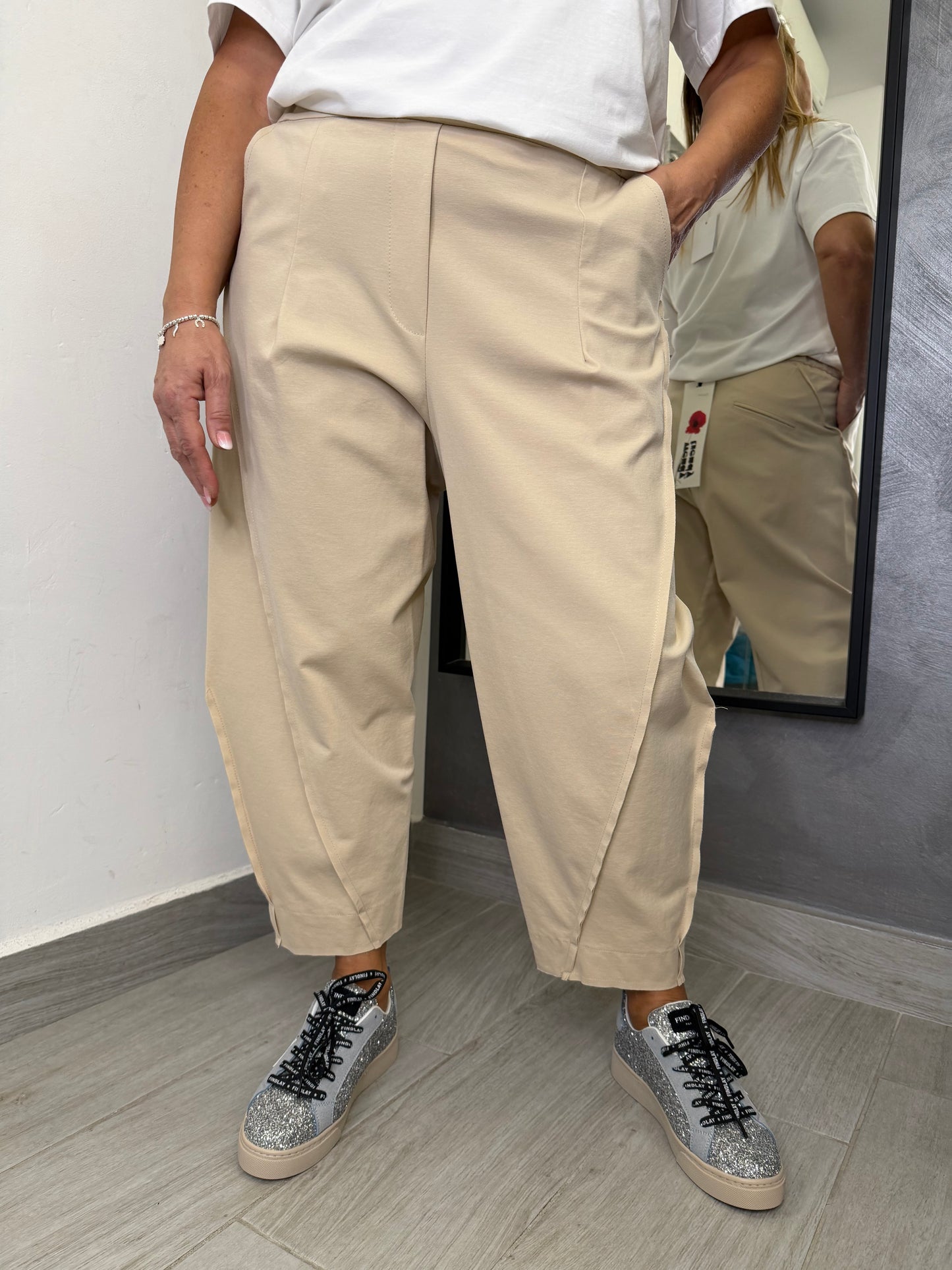 Pantalone Wendy Balloon Beige