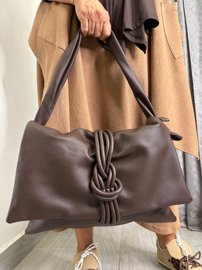 Borsa Nodo Marrone