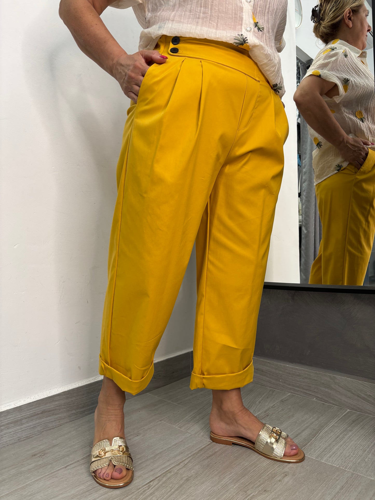Pantalone Sun Fabiana Senape