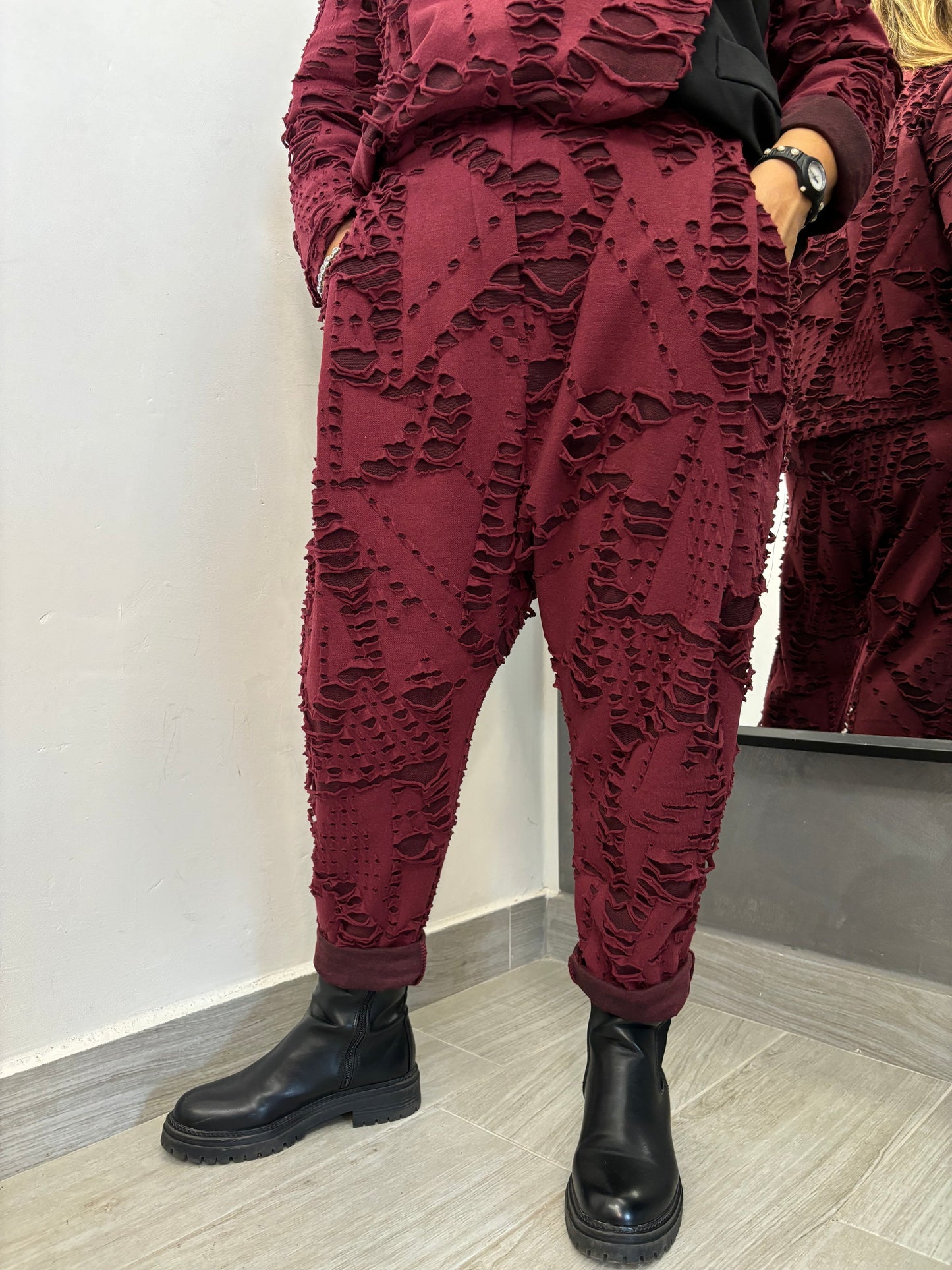 Pantalone Sun Adele Bordeaux