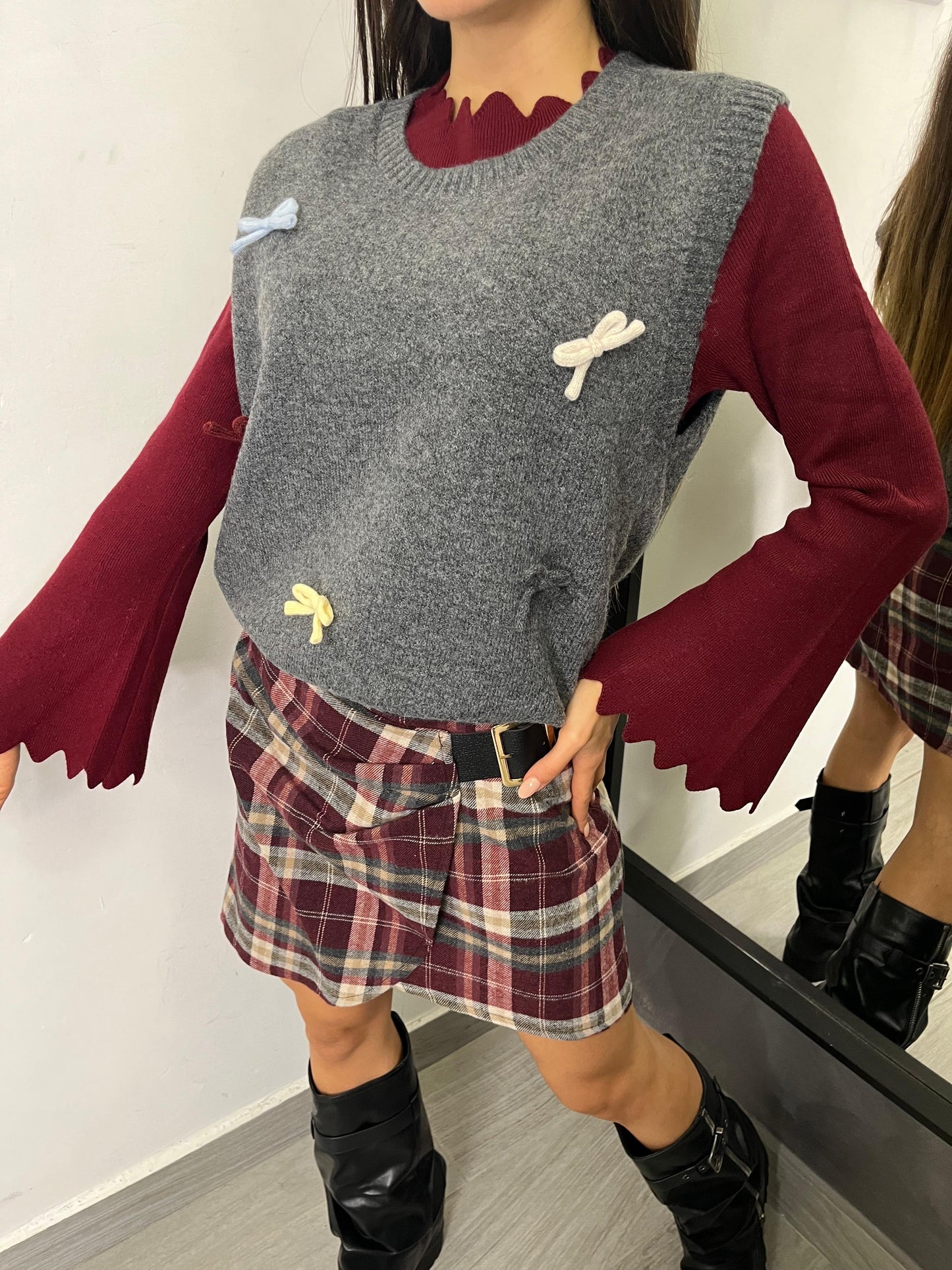 Gilet Fiocchetti Grigio