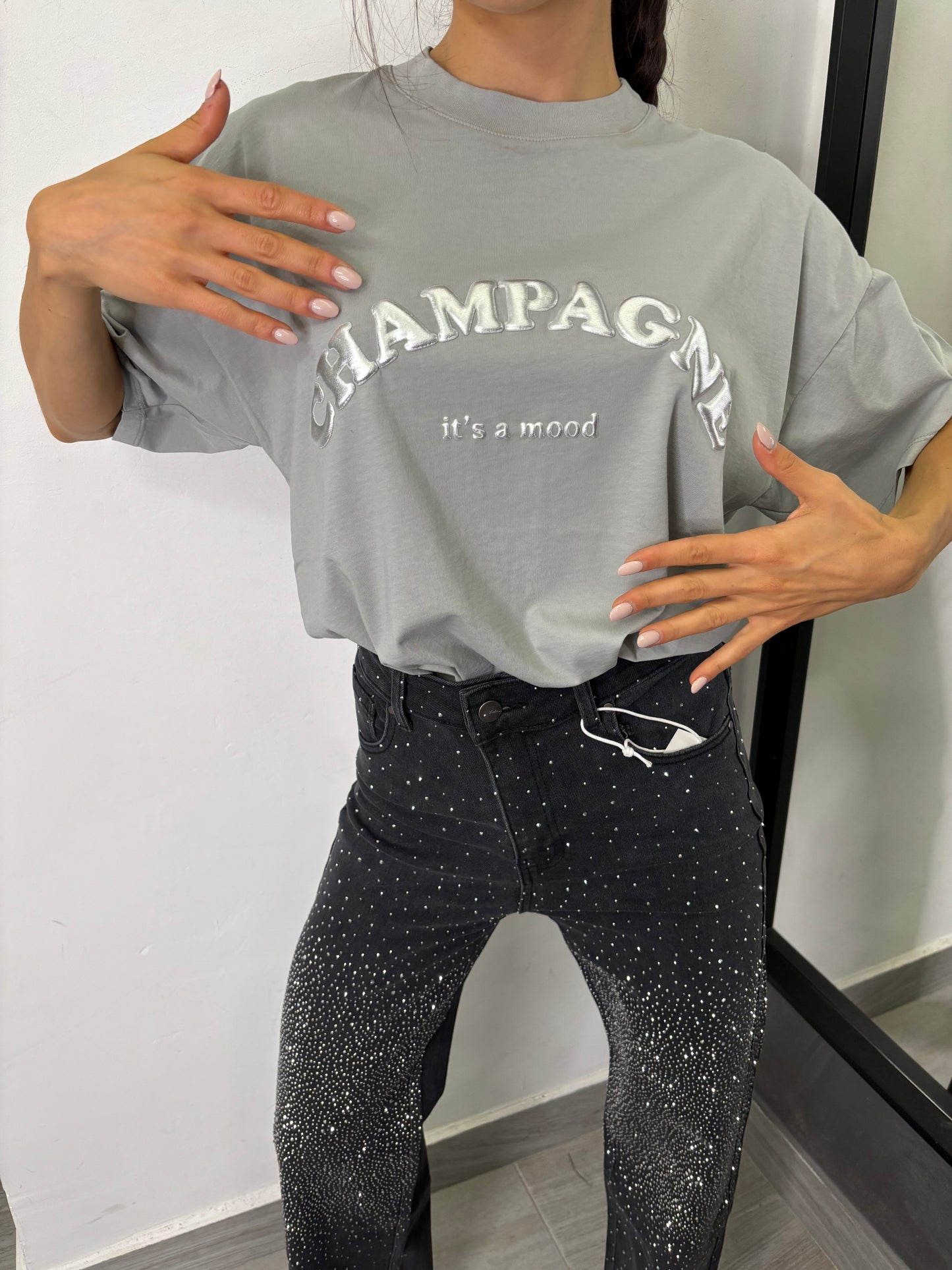 T-Shirt Champagne Grigia Vicolo