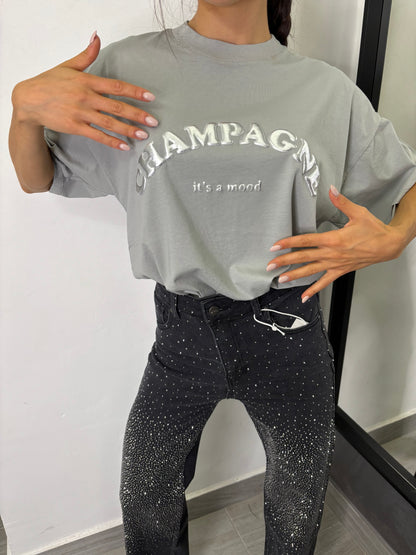 T-Shirt Champagne Grigia Vicolo