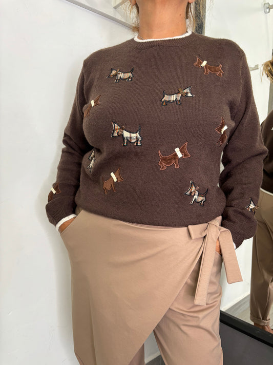 Maglioncino Bassotto Marrone