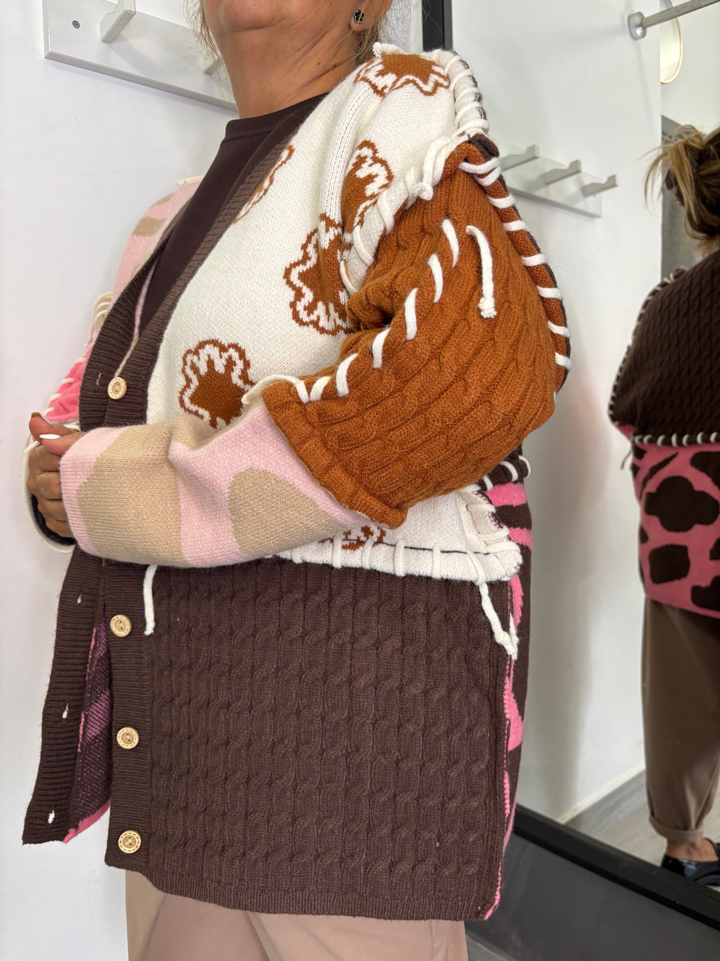 Cardigan Madagascar Brown