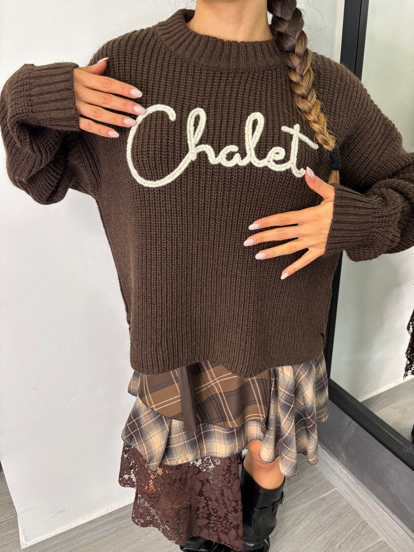 Maglione Chalet Marrone Lumina
