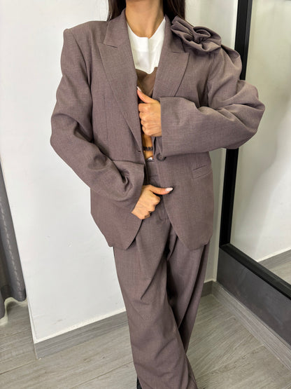 Giacca Nocciola Melange Imperial