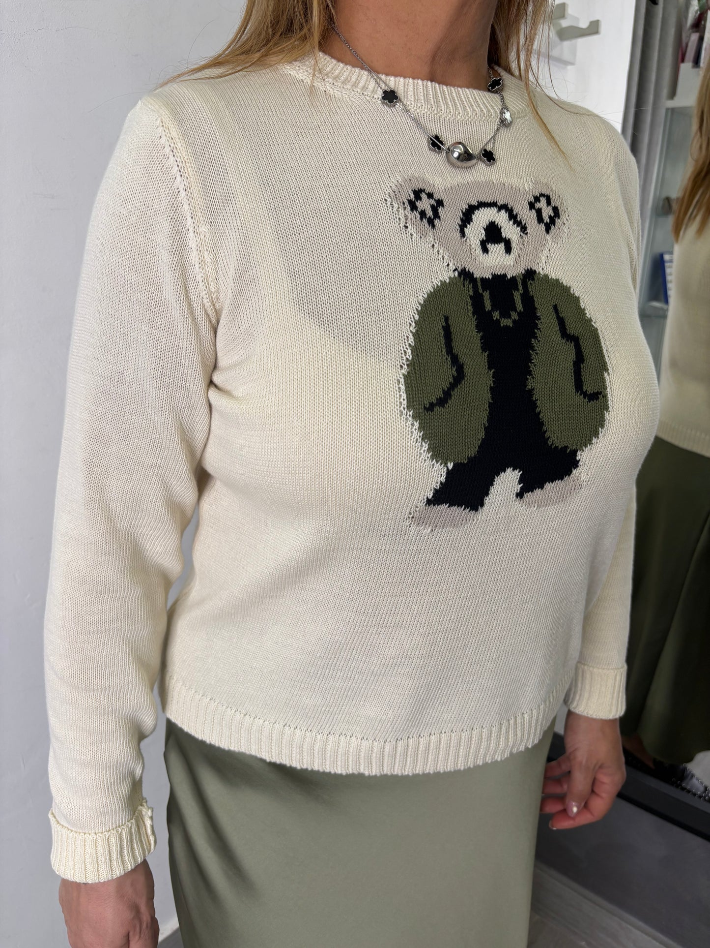 Maglioncino Teddy Verde