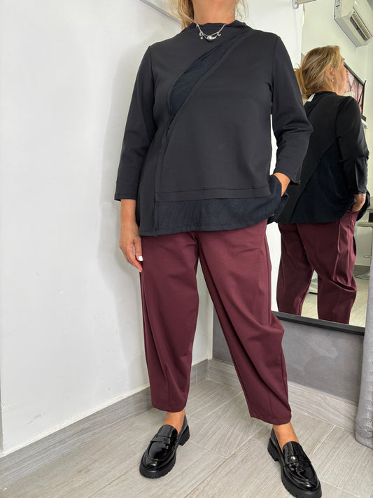 Pantalone Wendy Giuditta Bordeaux