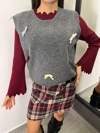 Gilet Fiocchetti Grigio