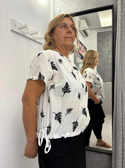 Casacca Wendy Foglia Bianca