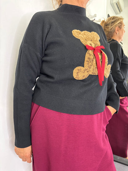 Maglioncino Teddy Nero