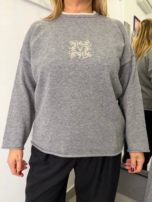 Maglione Grigio Vicolo