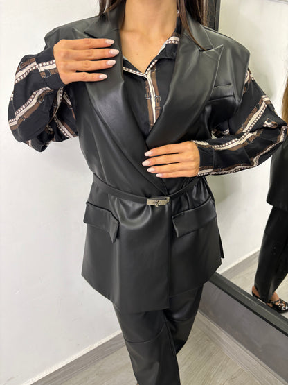 Gilet Ecopelle Nero Imperial