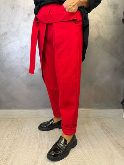 Pantalone 158C Rubina Rosso