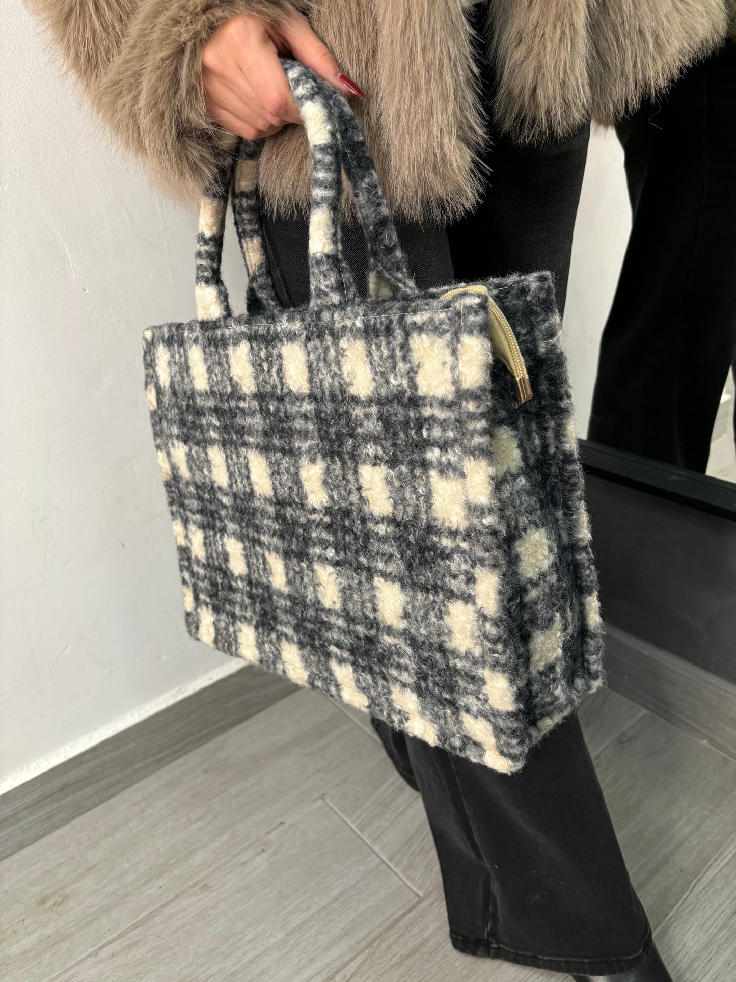 Borsa Bucle’ Nera/Burro