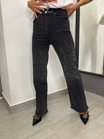 Jeans Crystal Nero