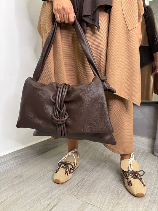 Borsa Nodo Marrone
