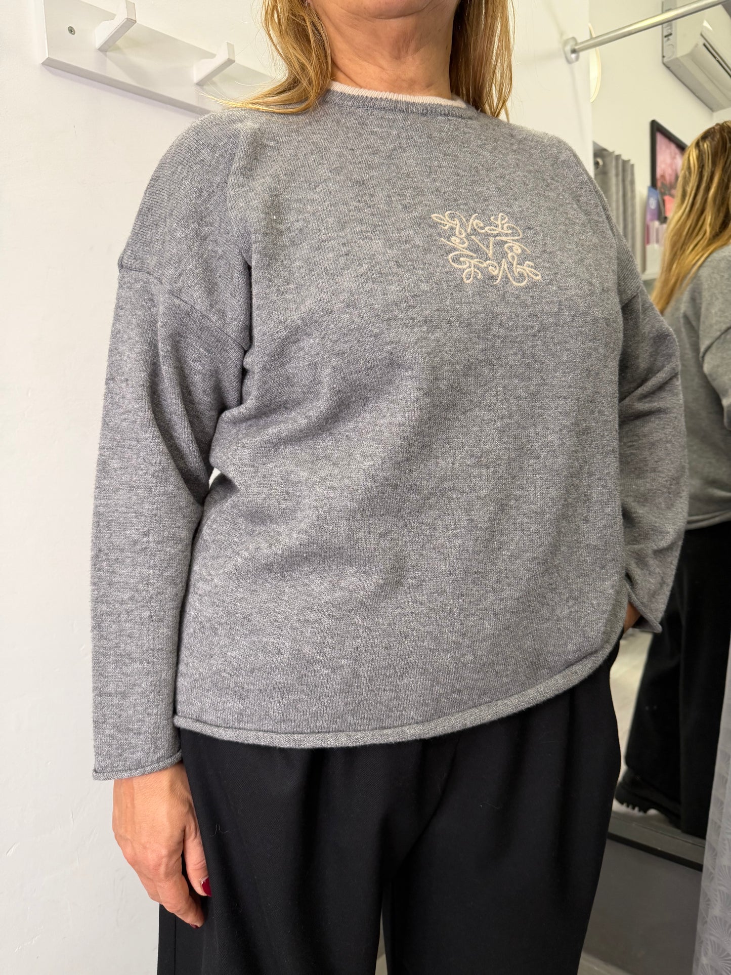 Maglione Grigio Vicolo