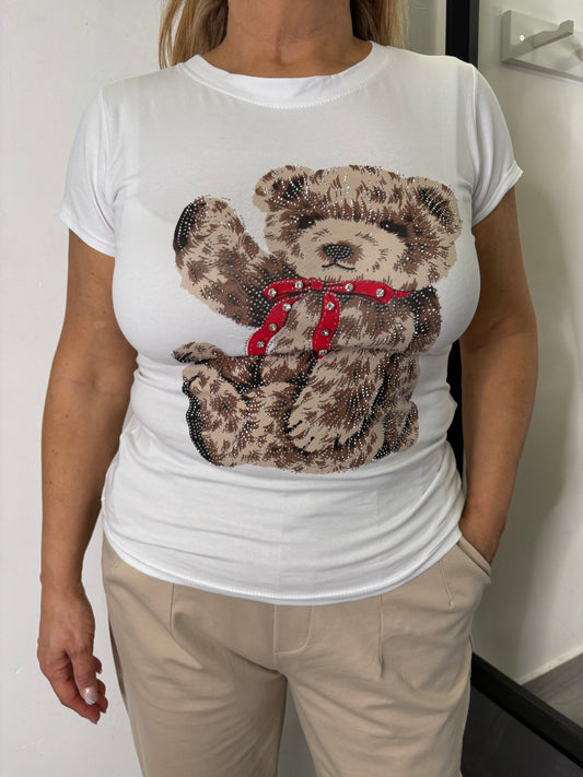 T-shirt Orsetto Bianca