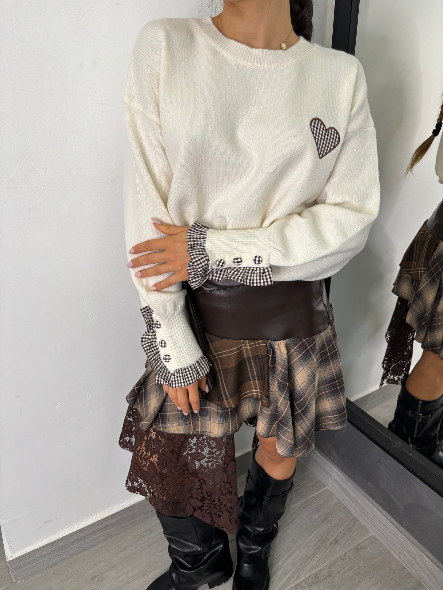 Maglione Cuore Burro