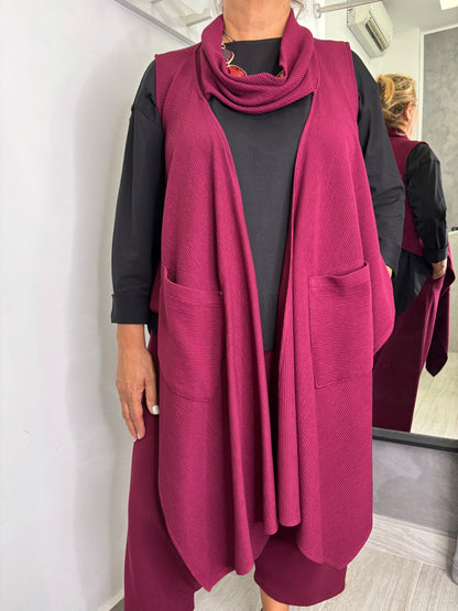 Gilet Wendy Morgan Bordeaux