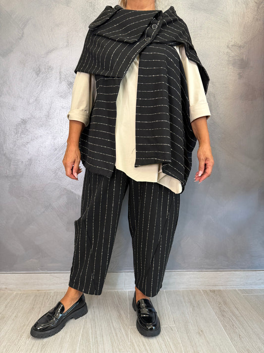 Pantalone Aléa Uni Ambra Nero