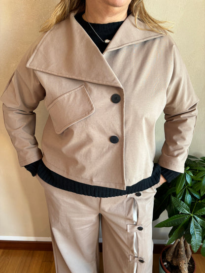 Giacca Sun Reverse Beige Scuro