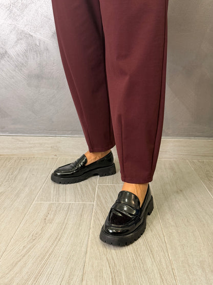 Pantalone Wendy Slim Bordeaux