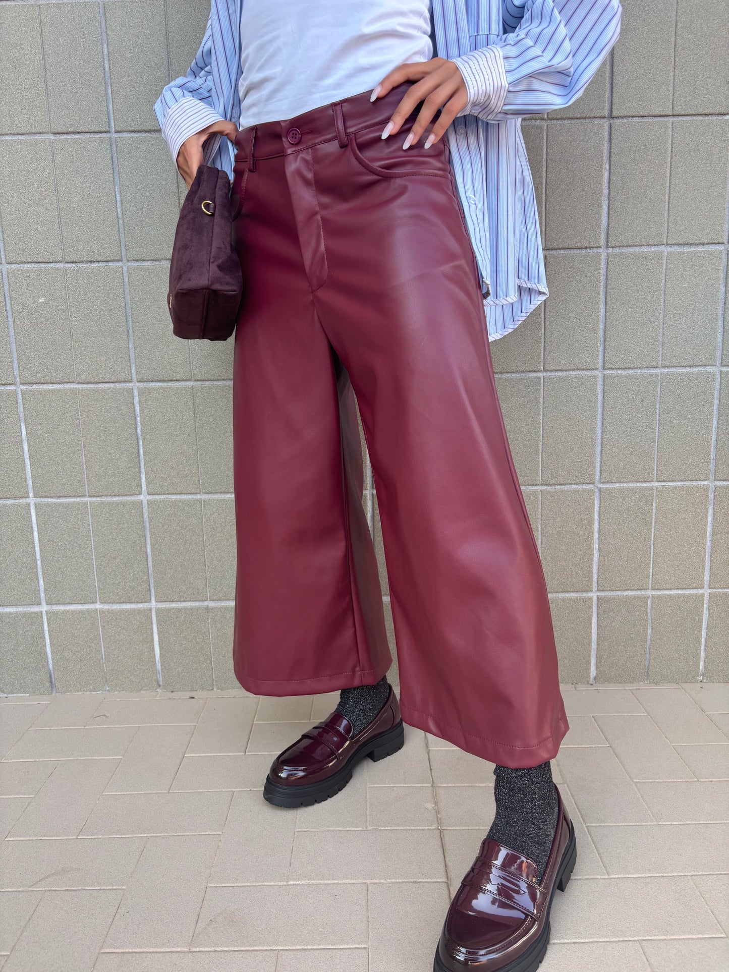 Pantalone Lucky Bordeaux