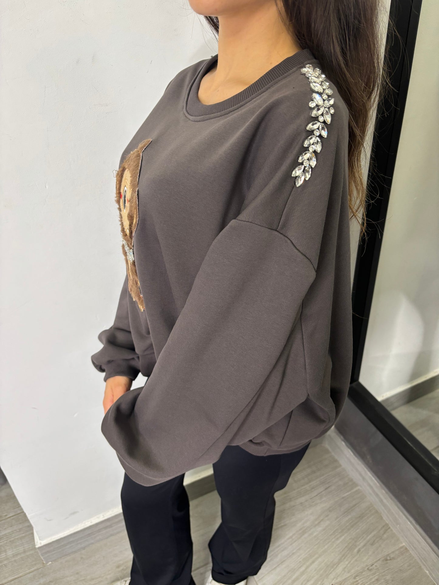 Felpa Labubu Marrone