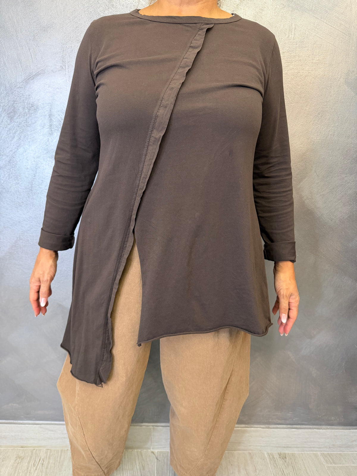 Maglia Wendy Cannella Marrone