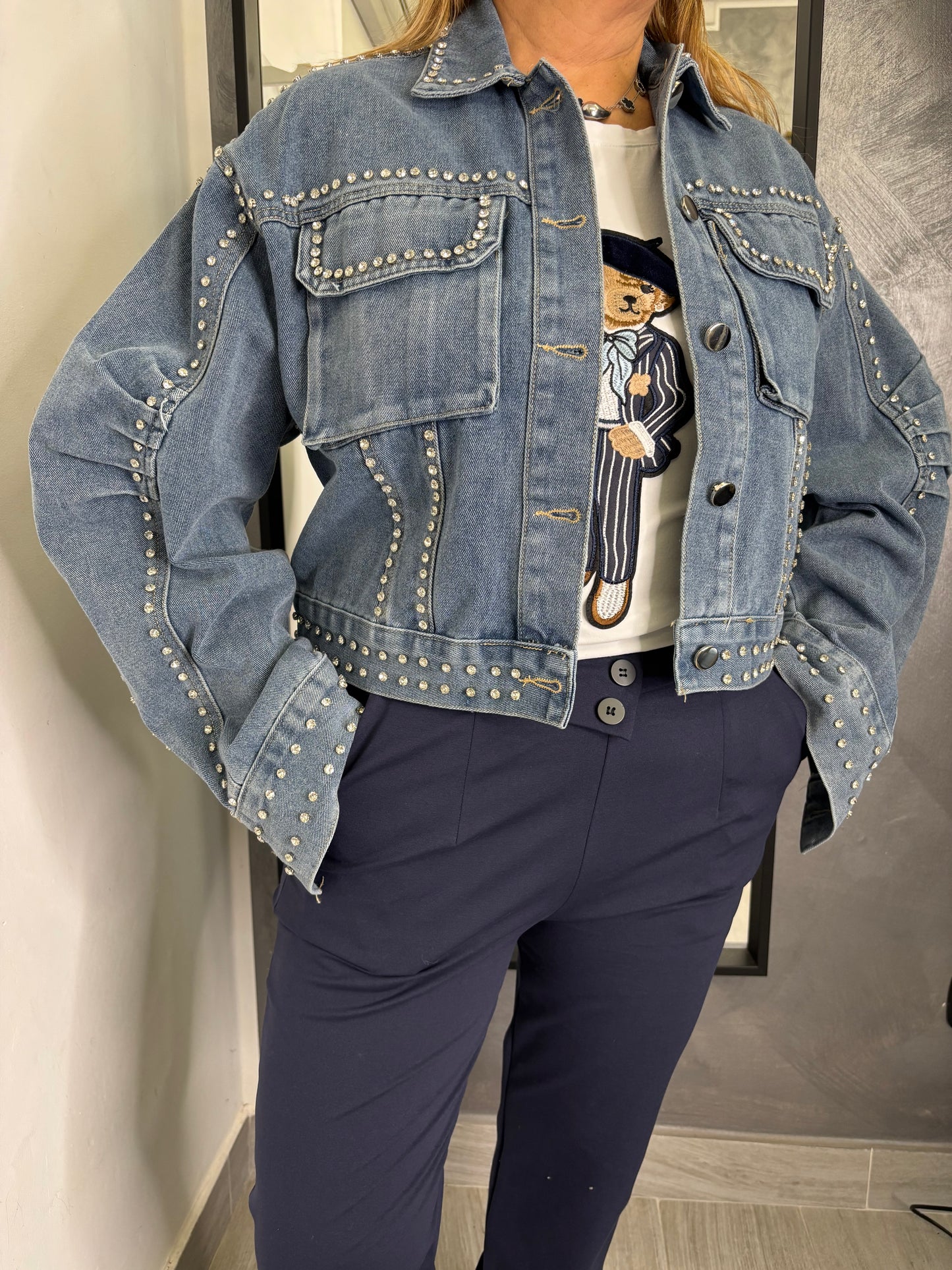 Giubbotto Jeans Shine