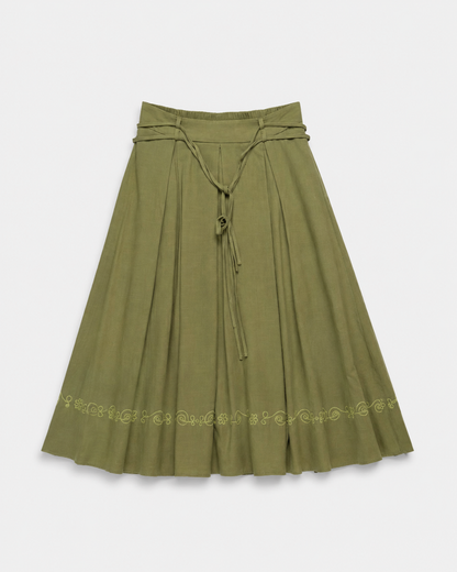 Gonna Emma Verde Militare