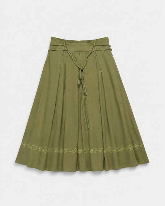 Gonna Emma Verde Militare