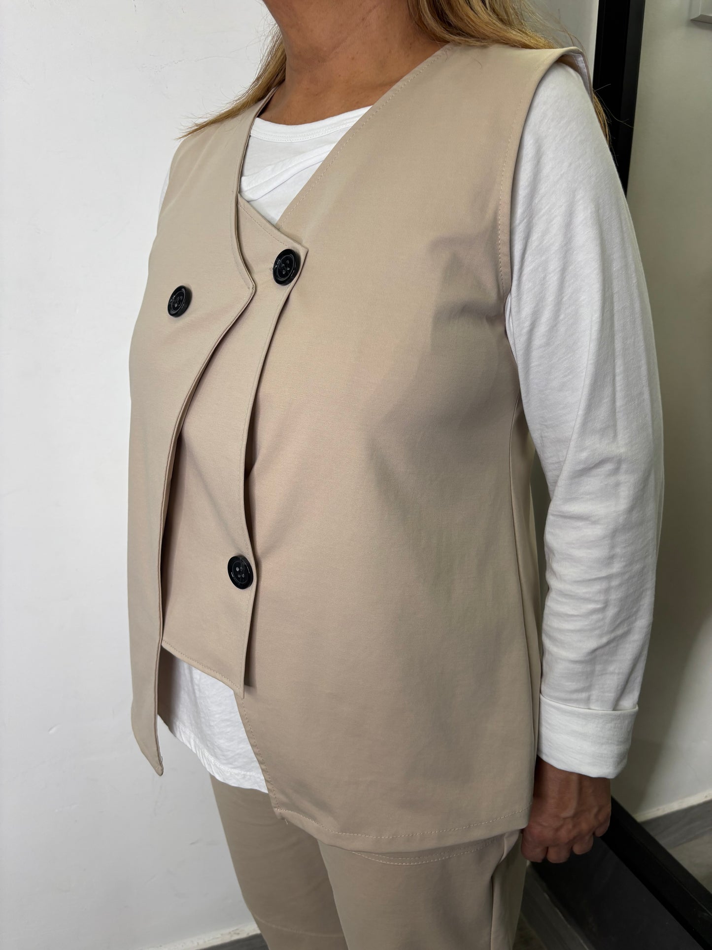 Gilet 158C Ely Beige