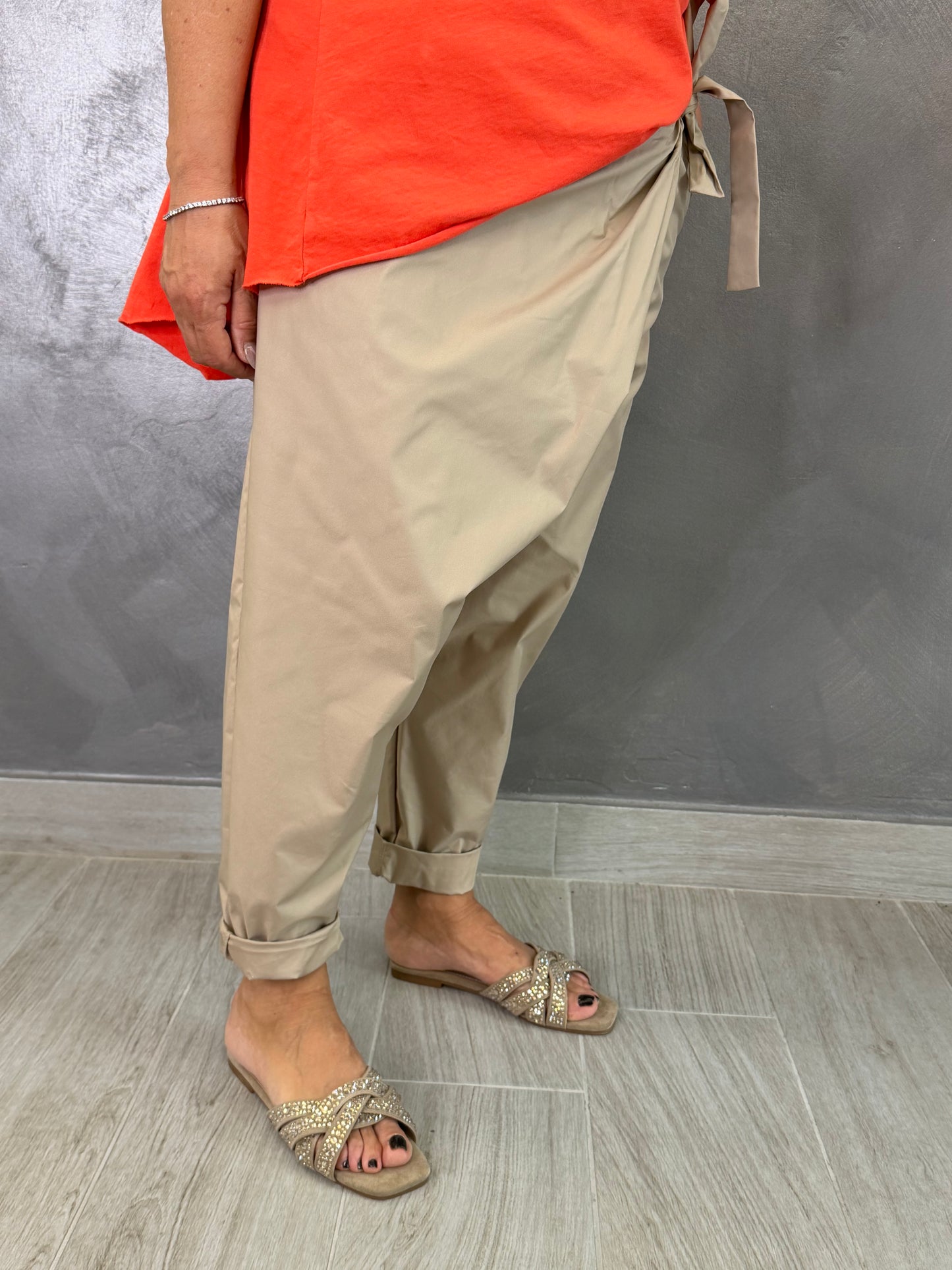 Pantalone Sun Pareo Summer Tortora