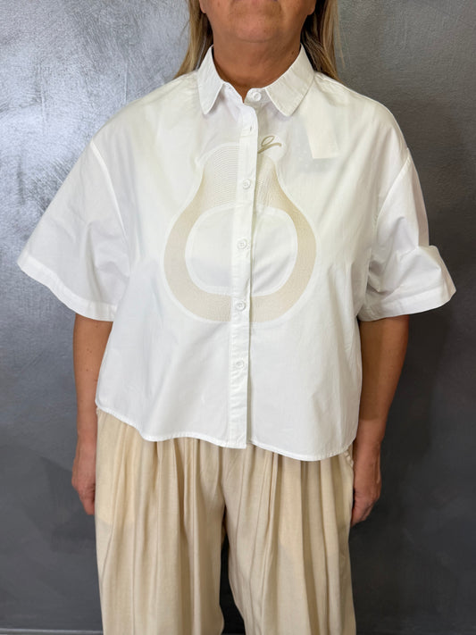 Camicia Bianca/Beige