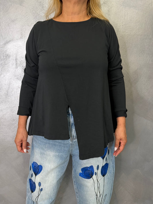 T-Shirt Wendy Spacco Davanti Nera