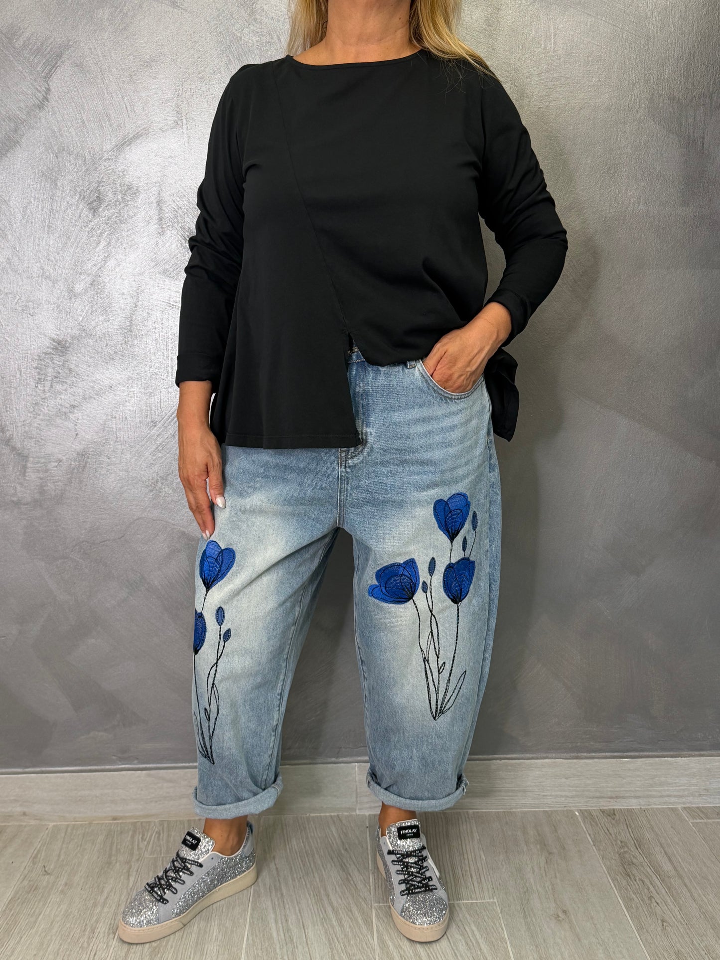 Jeans Wendy Papavero Blu