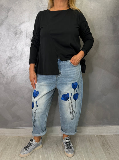 Jeans Wendy Papavero Blu