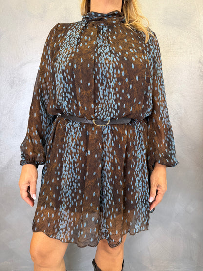 Abito Elodie Marrone/Azzurro