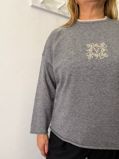 Maglione Grigio Vicolo